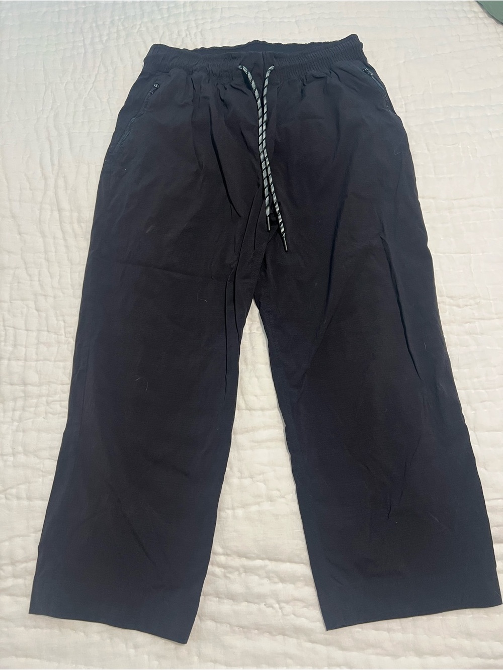 Athleta Trekkie Straight Crop Black Pants